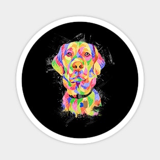 Colorful dog Magnet